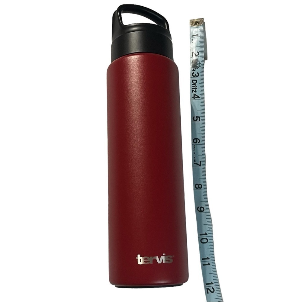 Red Tervis Powder Coated Stainless Steel Triple Walled Water Bottle, 24 oz. - Picture 8 of 8